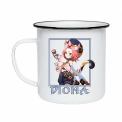Кружка эмалированная Diona Genshin Impact - PrintSalon