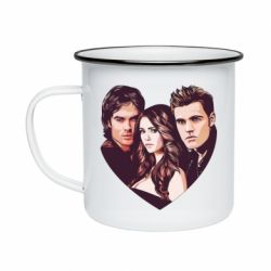 Кружка эмалированная Дневники Вампира - PrintSalon