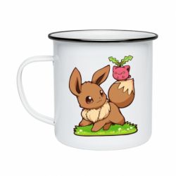 Кружка емальована Eevee with Hoppip - PrintSalon
