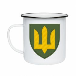 Кружка емальована Емблема сухопутних військ України ЗСУ - PrintSalon