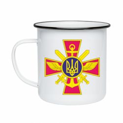 Кружка эмалированная Эмблема ВСУ - PrintSalon