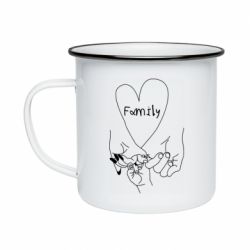 Кружка эмалированная Family - PrintSalon
