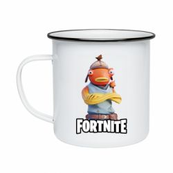 Кружка эмалированная Fishstick Fortnite - PrintSalon