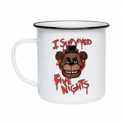Кружка эмалированная Фнаф