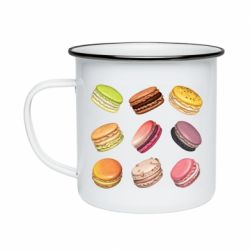 Кружка эмалированная Французский макарун - PrintSalon