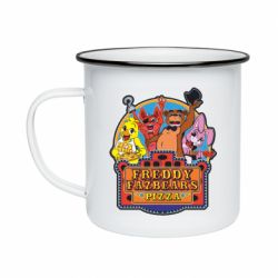 Кружка эмалированная Freddy Pizza - PrintSalon