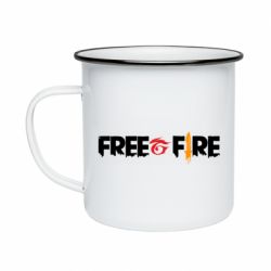 Кружка емальована Free fire and logo Garena - PrintSalon