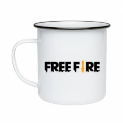 Кружка емальована Free Fire logo - PrintSalon