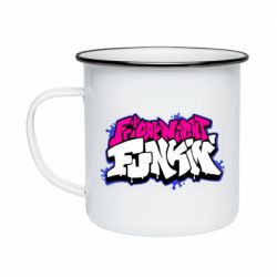 Кружка эмалированная Friday Night Funkin Logo