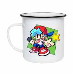 Кружка эмалированная Friday Night Funkin Star