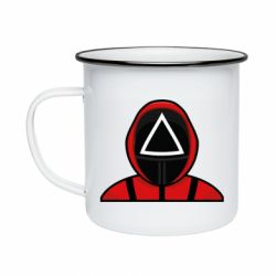 Кружка эмалированная Игра в кальмара Soldier - PrintSalon