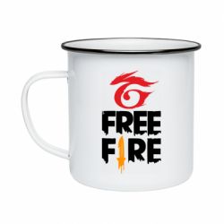 Кружка емальована Garena and Free Fire logo - PrintSalon