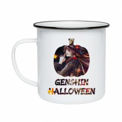 Кружка емальована Genshin Halloween - PrintSalon