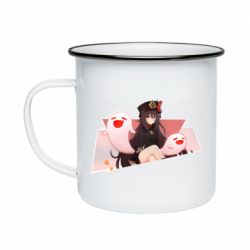 Кружка емальована Genshin Impact Hu Tao - PrintSalon