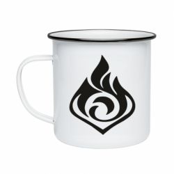 Кружка эмалированная Genshin Impact Pyro - PrintSalon