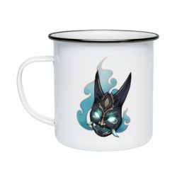 Кружка эмалированная Genshin Impact Xiao's mask - PrintSalon