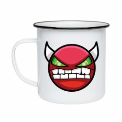Кружка емальована Geometry Dash Demon - PrintSalon