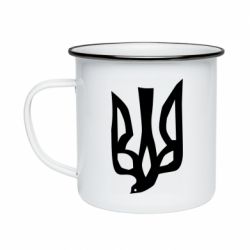 Кружка емальована Герб миру - PrintSalon