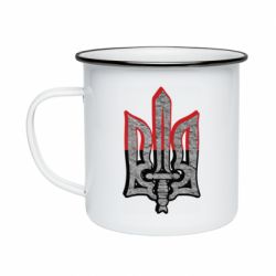 Кружка емальована Герб Украина - PrintSalon