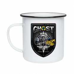 Кружка эмалированная Ghost of kyiv! - PrintSalon