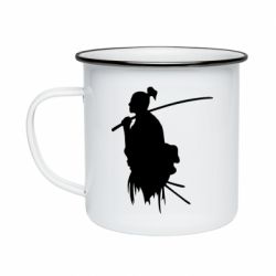 Кружка эмалированная Ghost Of Tsushima Silhouette-PrintSalon Кружка эмалированная Ghost Of Tsushima Silhouette