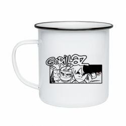 Кружка эмалированная Gorillaz group