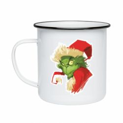Кружка емальована Грінч портрет - PrintSalon