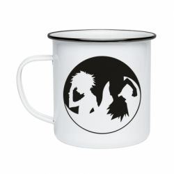 Кружка эмалированная Гун и Киллуа Инь Янь - PrintSalon