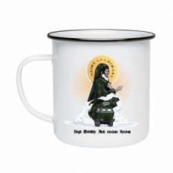 Кружка эмалированная H  I  M  A  R  S