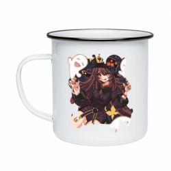 Кружка емальована Halloween Impact Hu Tao - PrintSalon