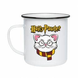 Кружка эмалированная Harry Potter cat - PrintSalon