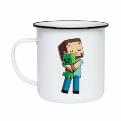 Кружка емальована Heroes from Minecraft - PrintSalon