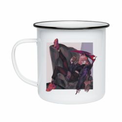 Кружка эмалированная Hey, Power - PrintSalon