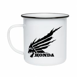 Кружка эмалированная Honda skull - PrintSalon