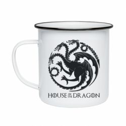 Кружка емальована House Of The Dragon Logo - PrintSalon