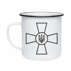 Кружка эмалированная Хрест ЗСУ - PrintSalon