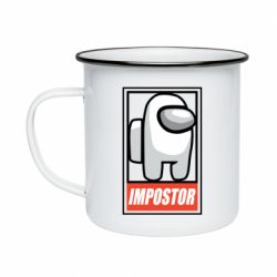 Кружка эмалированная Impostor AmongUs - PrintSalon