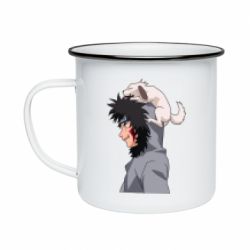 Кружка емальована Инузука Кіба та Акамару - PrintSalon