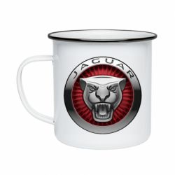 Кружка эмалированная Jaguar Logo circle - PrintSalon