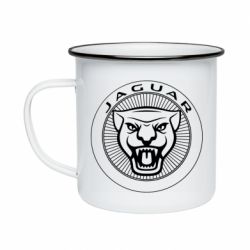 Кружка эмалированная Jaguar Logo - PrintSalon