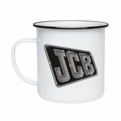 Кружка эмалированная JCB cool logo - PrintSalon