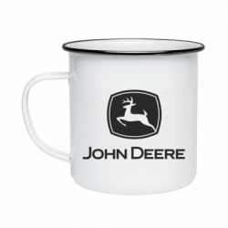 Кружка емальована John Deere color logo - PrintSalon