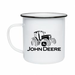 Кружка емальована John Deere Logo, Tractor - PrintSalon