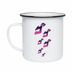 Кружка эмалированная jojo hieroglyphs - PrintSalon