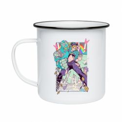 Кружка эмалированная Jojo's bizzare poster - PrintSalon