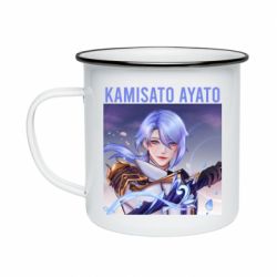 Кружка эмалированная Kamisato Ayato - PrintSalon