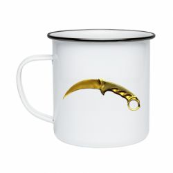 Кружка эмалированная Karambit Gold Standoff 2