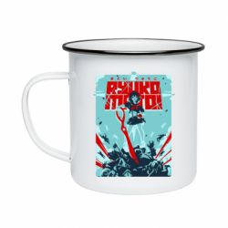 Кружка емальована Kill a Kill poster - PrintSalon