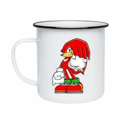 Кружка эмалированная Knuckles the Echidna - PrintSalon