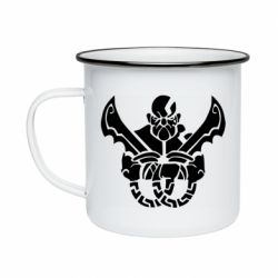 Кружка эмалированная Kratos silhouette - PrintSalon